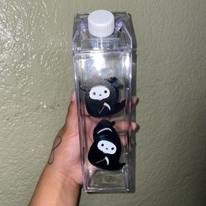 custom Otto the grim reaper squishmallow milk carton water bottle